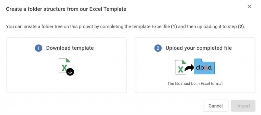 tree structure excel files