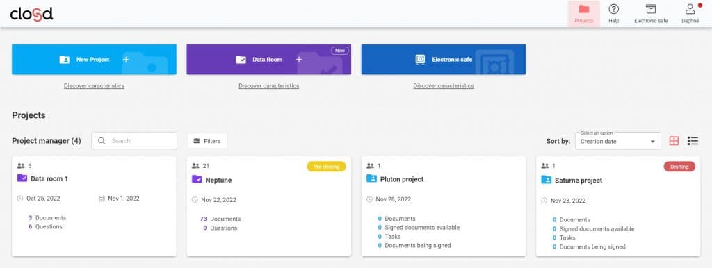 data room projects