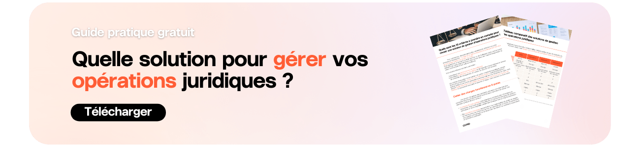 livre blanc gestion des opérations juridiques