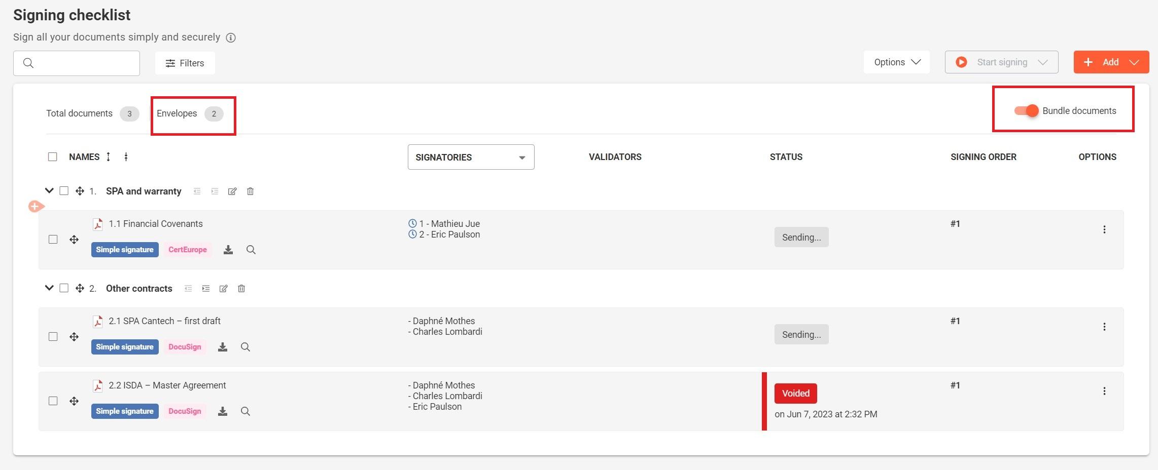 new bundle documents features closd