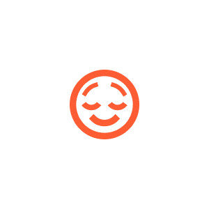 Icône de visage soulagé
